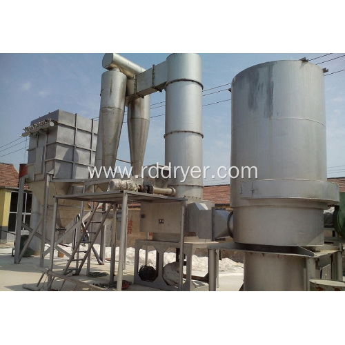 Spin flash dryer of calcium carbonate